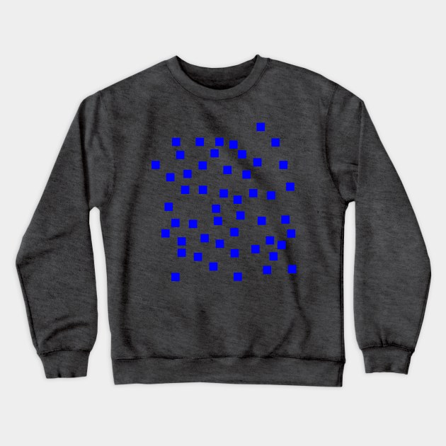 Blue Dots Crewneck Sweatshirt by evsccc